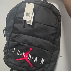 Jordan Black and Red Backpack